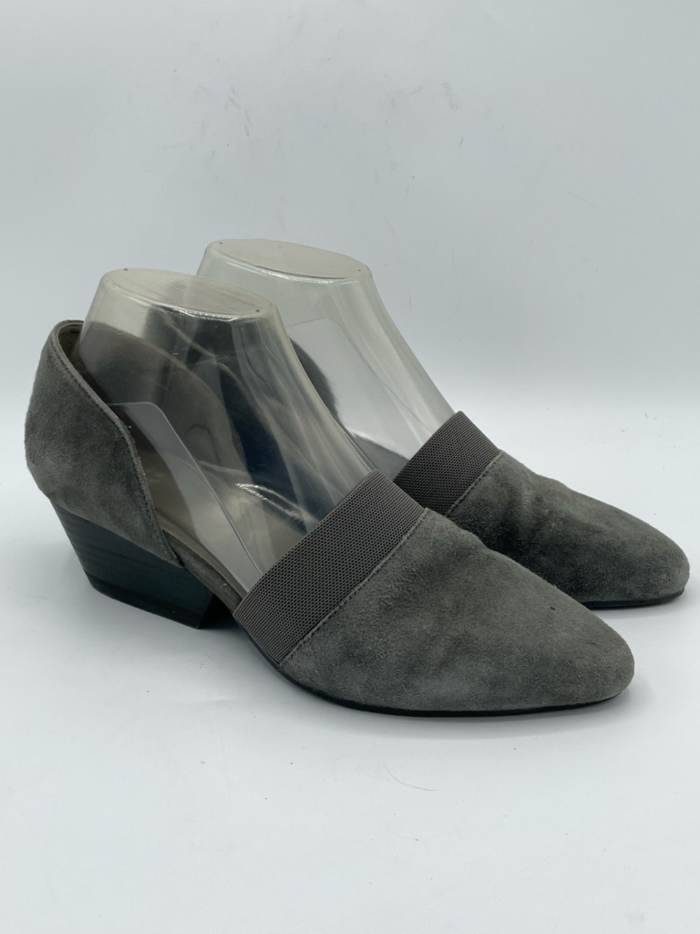 Eileen Fisher Hilly d’Orsay Gray Suede Shoe.